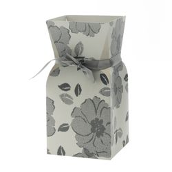 Strausstasche Vanity grau D13cm H26cm