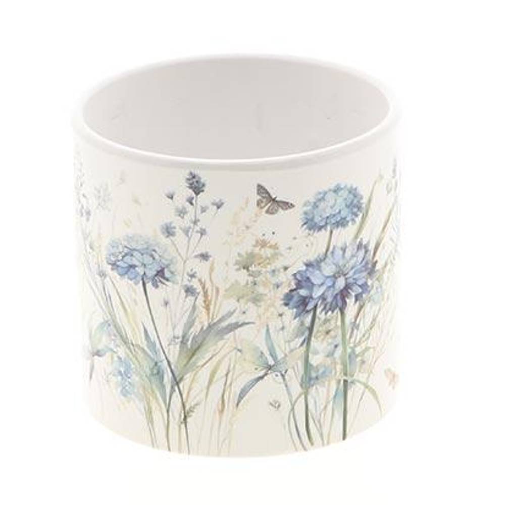 Keramik Übertopf Florin blau D13cm H12cm