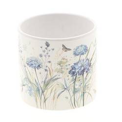 Keramik Übertopf Florin blau D13cm H12cm