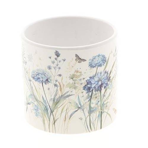 Keramik Übertopf Florin blau D13cm H12cm