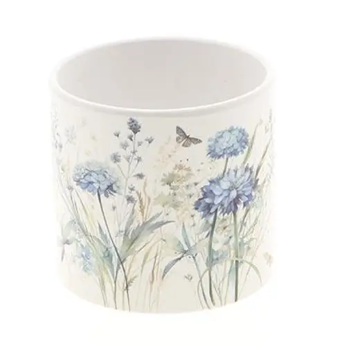 Keramik Übertopf Florin blau D13cm H12cm