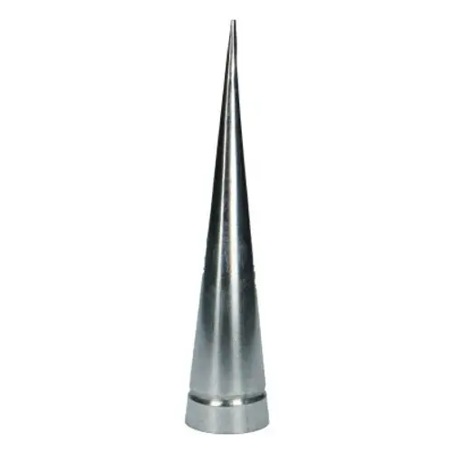 Teelichthalter silber D04cm H20cm