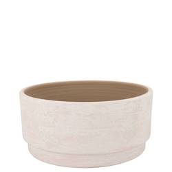 Keramik Schale Romy Rund creme 24x13cm