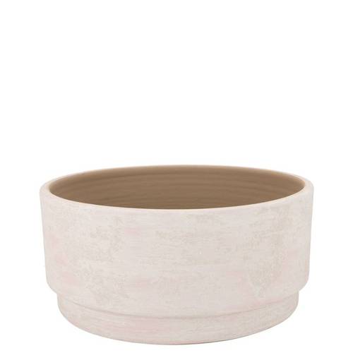 Keramik Schale Romy Rund creme 24x13cm