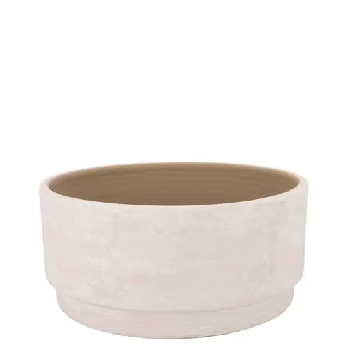 Keramik Schale Romy Rund creme 24x13cm