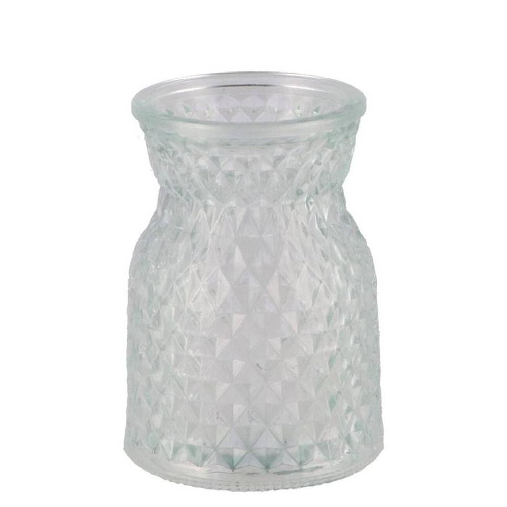 Glas Vase Diamant D08cm H11cm