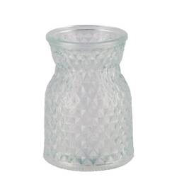 Glas Vase Diamant D08cm H11cm