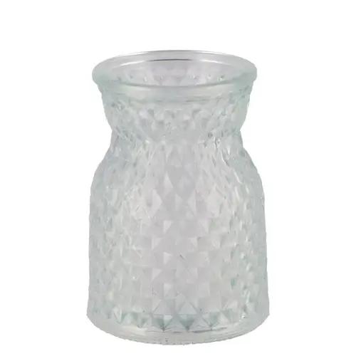 Glas Vase Diamant D08cm H11cm