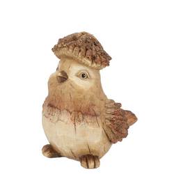 Deko Vogel Wonderland braun 14x11x16cm