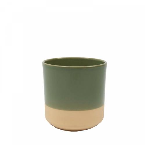Keramik Topf Duo grün D10cm H10cm