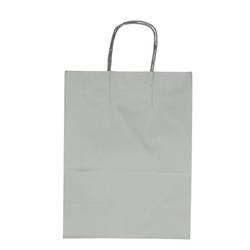 Tasche Papier silber D23/12x30cm
