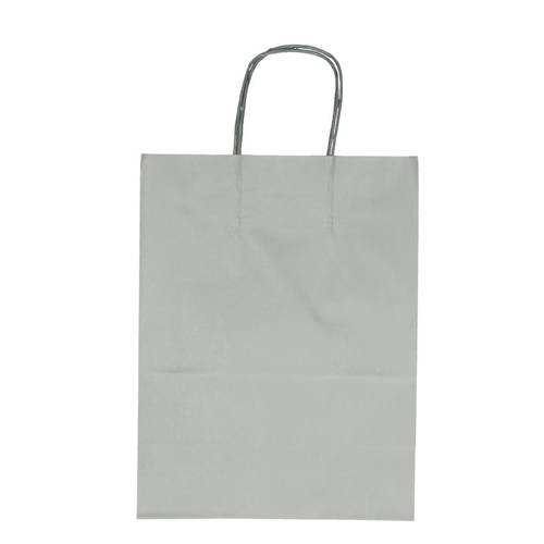 Tasche Papier silber D23/12x30cm