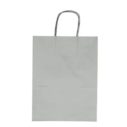 Tasche Papier silber D23/12x30cm