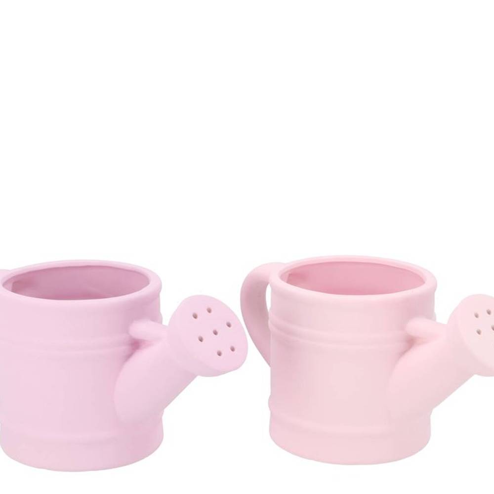 Keramik Übertopf Chai Giesskanne rosa mix 22x11x11cm