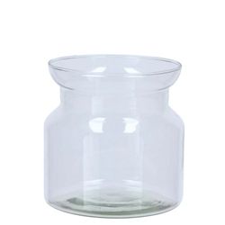 Glas Vase Milchkanne Roca klar D13cm H13cm
