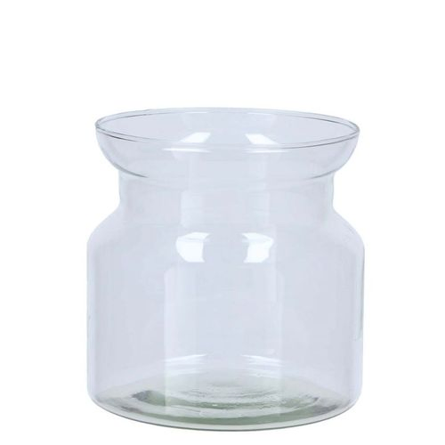 Glas Vase Milchkanne Roca klar D13cm H13cm