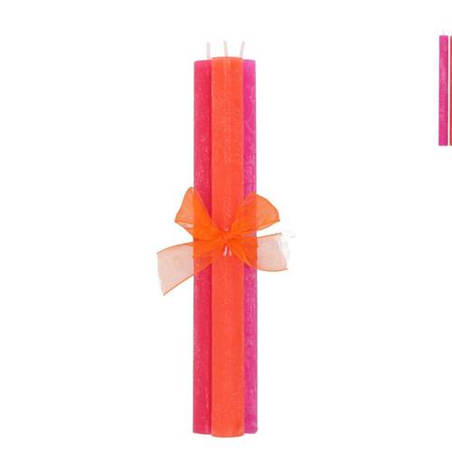 Kerze Frosty mix fuchsie 02x25cm