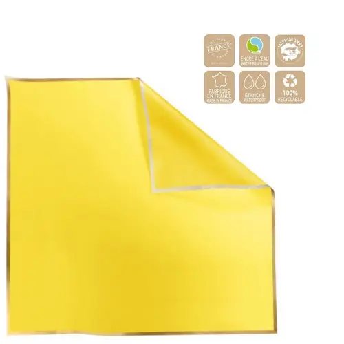 Folie Blatt Cachotier gelb 70x70cm