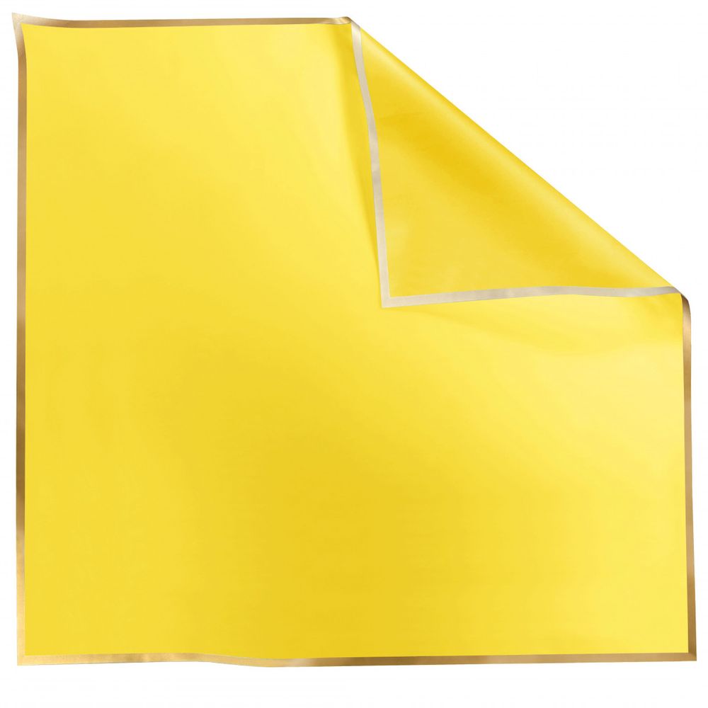 Folie Blatt Cachotier gelb 70x70cm