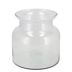 Glas Vase Milchkanne D19 D19cm