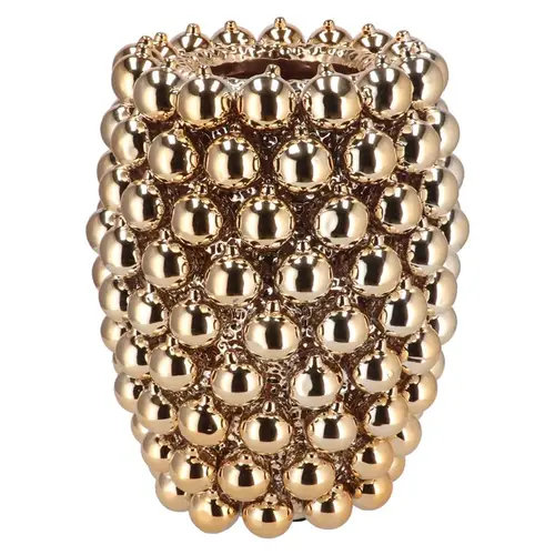 Weihnachtskugel Vase gold 30x30x39cm