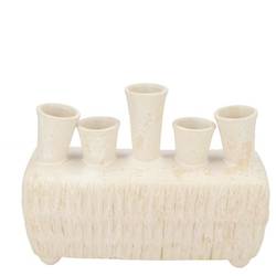 Keramik Vase Maysa Rechteck creme 20x09x16cm
