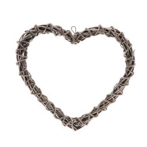 Hänger Herz Weide natur D34cm