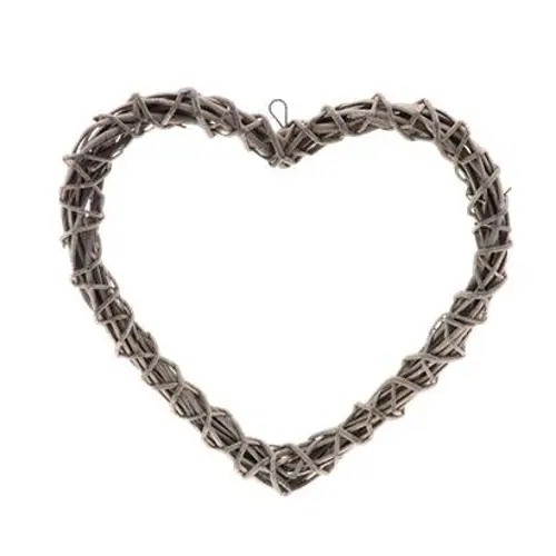 Hänger Herz Weide natur D34cm