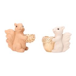 Kerzenständer Eichhörnchen 2/Set D17cm