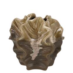 Keramik Vase Dion braun 17x17x16cm