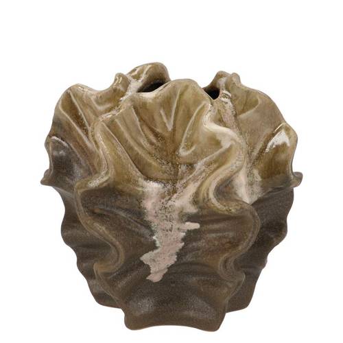 Keramik Vase Dion braun 17x17x16cm