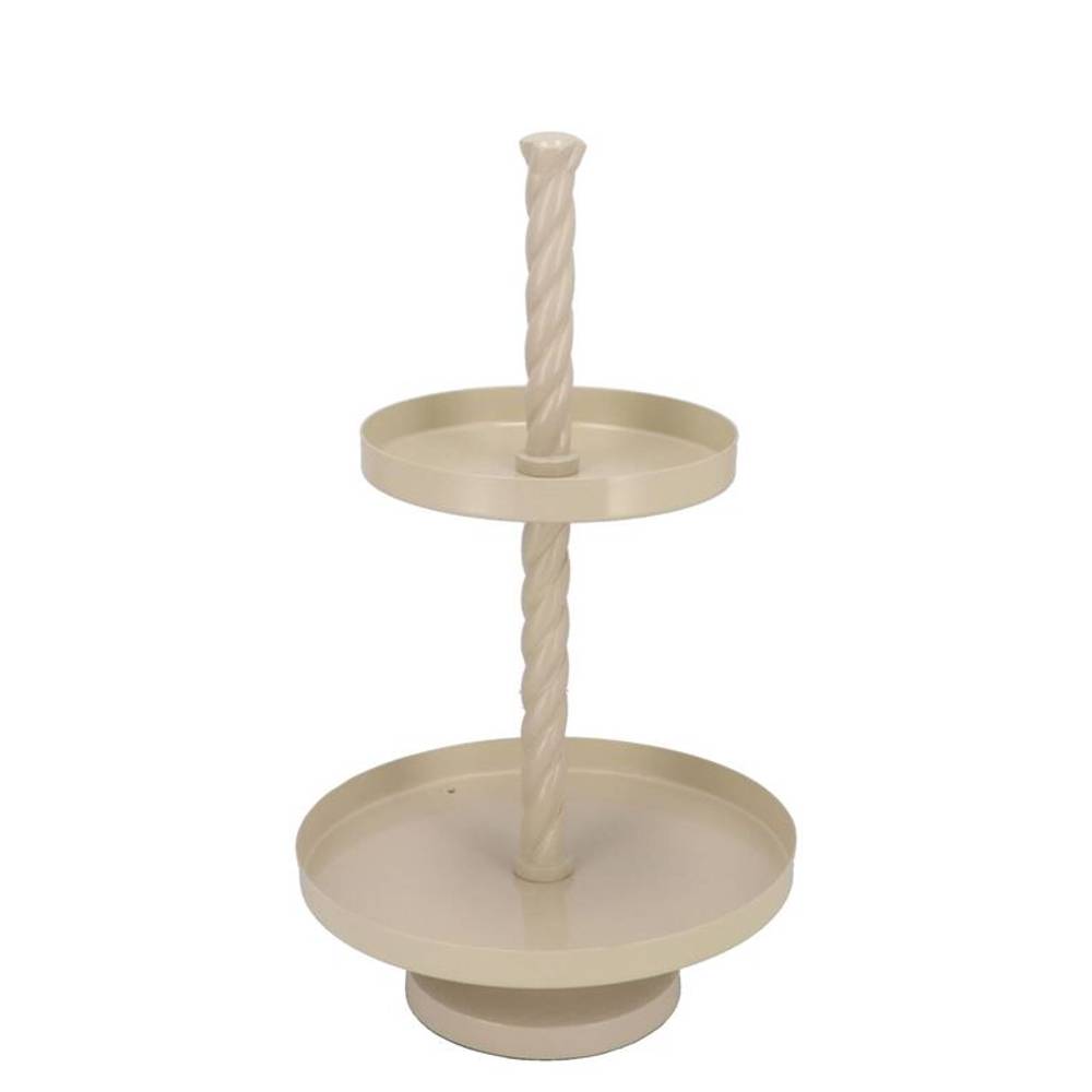Etagere Swirl sand 35x35x62cm