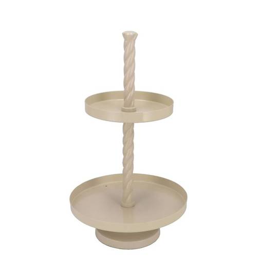 Etagere Swirl sand 35x35x62cm