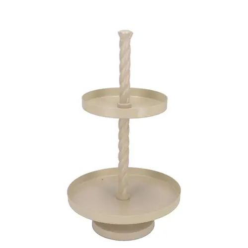 Etagere Swirl sand 35x35x62cm