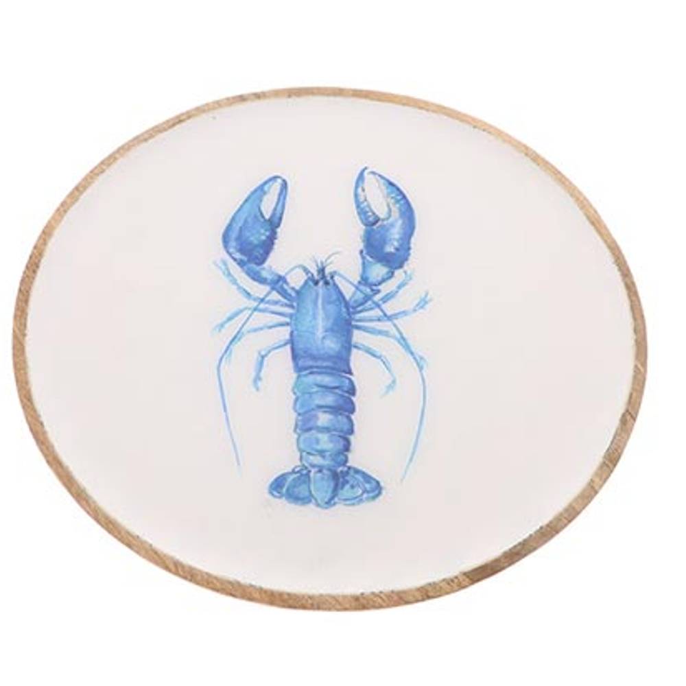 Holz Teller Hummer D25cm H02cm