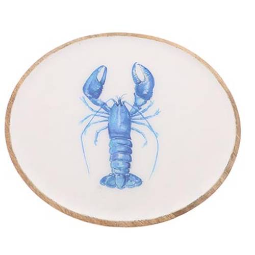 Holz Teller Hummer D25cm H02cm