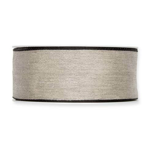 Band Organza silber/schwarz 40mm 20m 