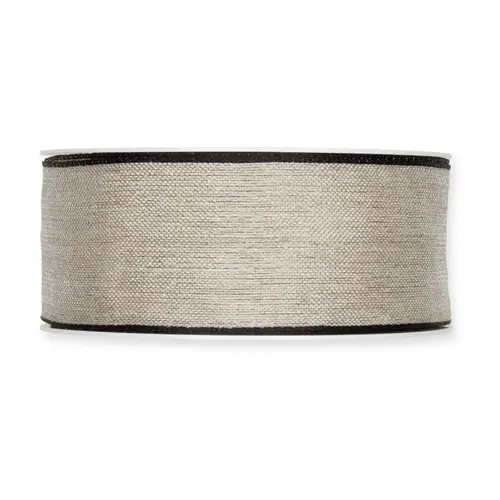 Band Organza silber/schwarz 40mm 20m 