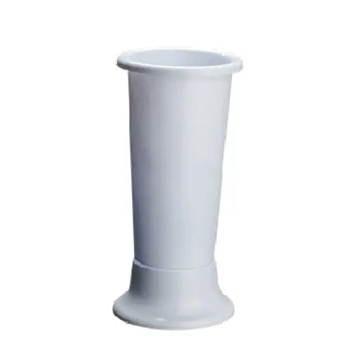 Kunststoff  Vase Ideal weiss D14cm H35cm 