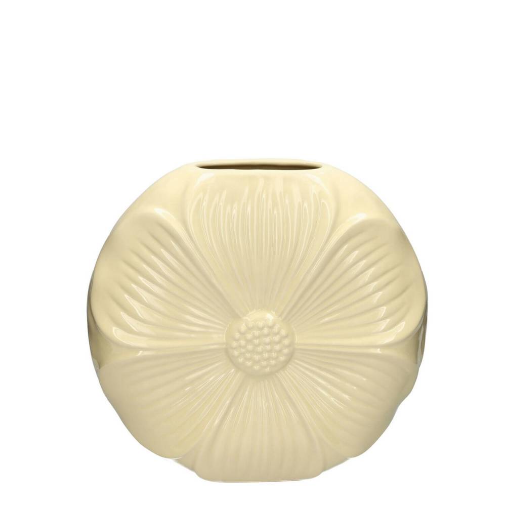Keramik Vase Petal creme 22x06x21cm