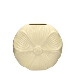 Keramik Vase Petal creme 22x06x21cm