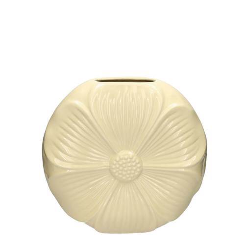 Keramik Vase Petal creme 22x06x21cm
