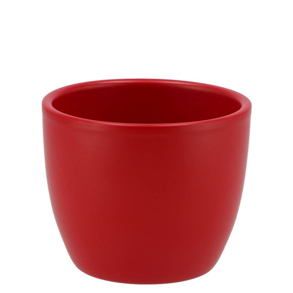 Blumentopf Matt rot 7x6cm