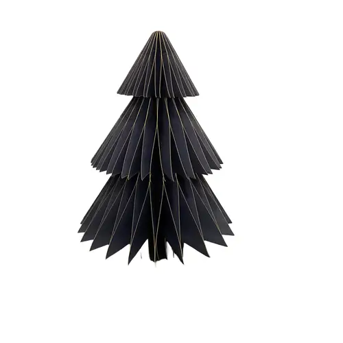 Deko Baum Papier Spitze blau H30cm faltbar