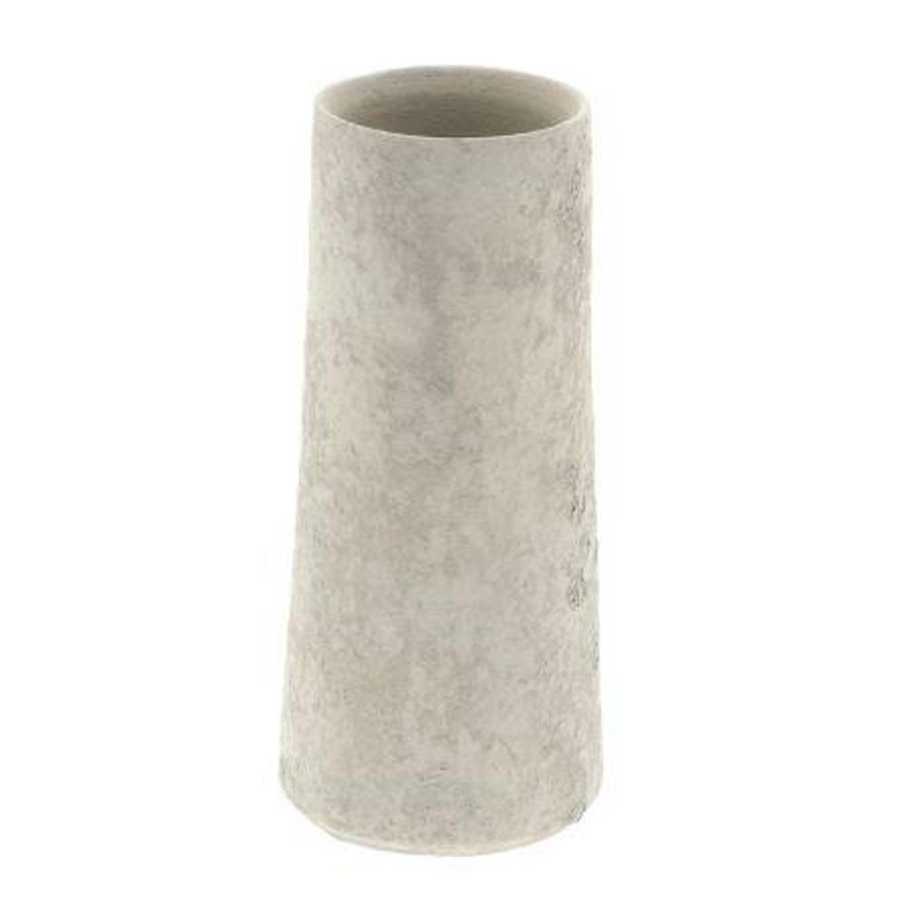 Keramik Vase Pronca grau D10.5cm H24cm