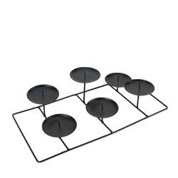 Kerzenständer Eisen schwarz D28cm H11cm