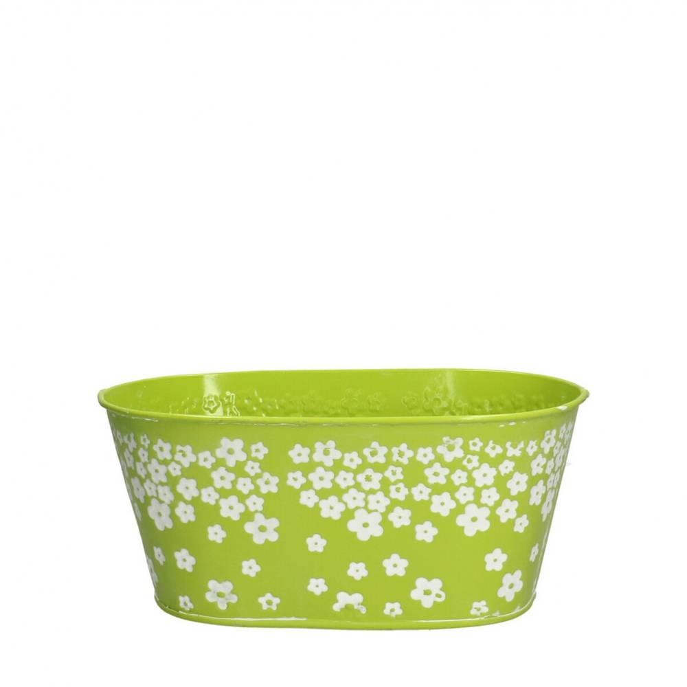 Zink Behälter Spring grün 20.5x12x09cm