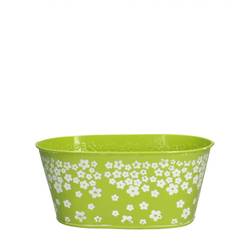 Zink Behälter Spring grün 20.5x12x09cm