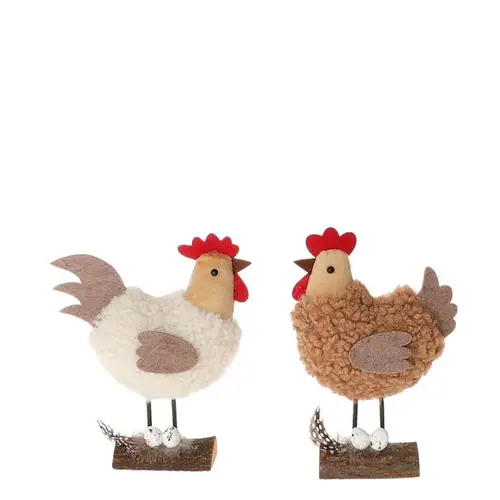 Huhn auf Ständer 11.5x7x9.5cm