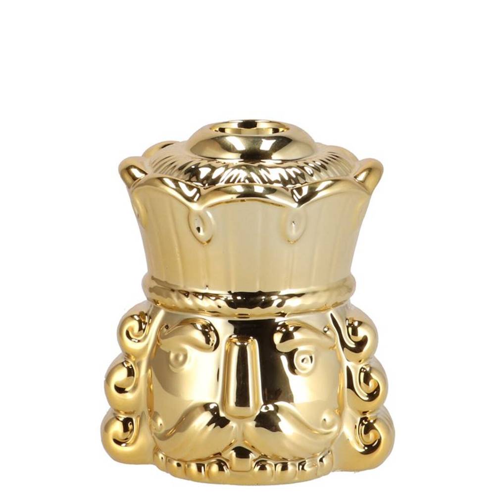 Kerzenständer König Jolie gold 09x08x11cm